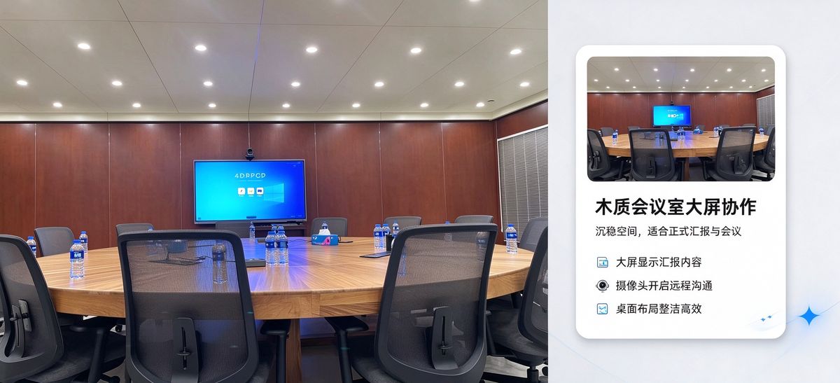 企业培训室实景 5 — 内训与经销商大会：分会场互动 + 培训直播一体化