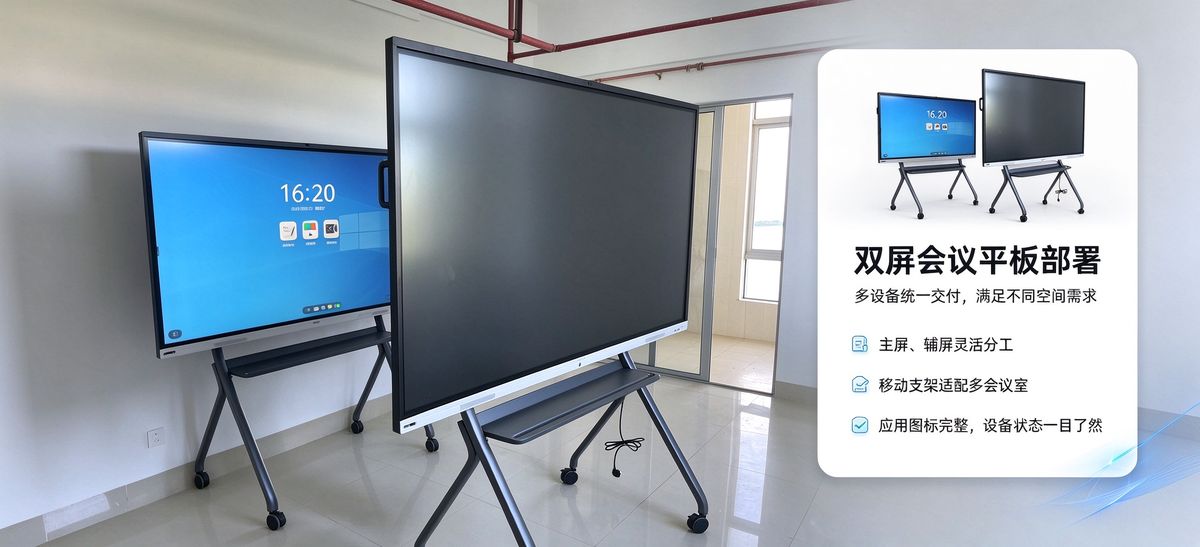 指挥调度中心实景 8 — 集团调度与应急指挥：多路视频会商 + 大屏拼接上墙